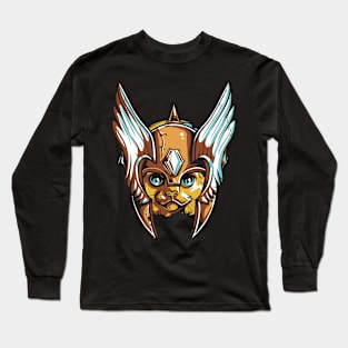 viking warrior cat Long Sleeve T-Shirt